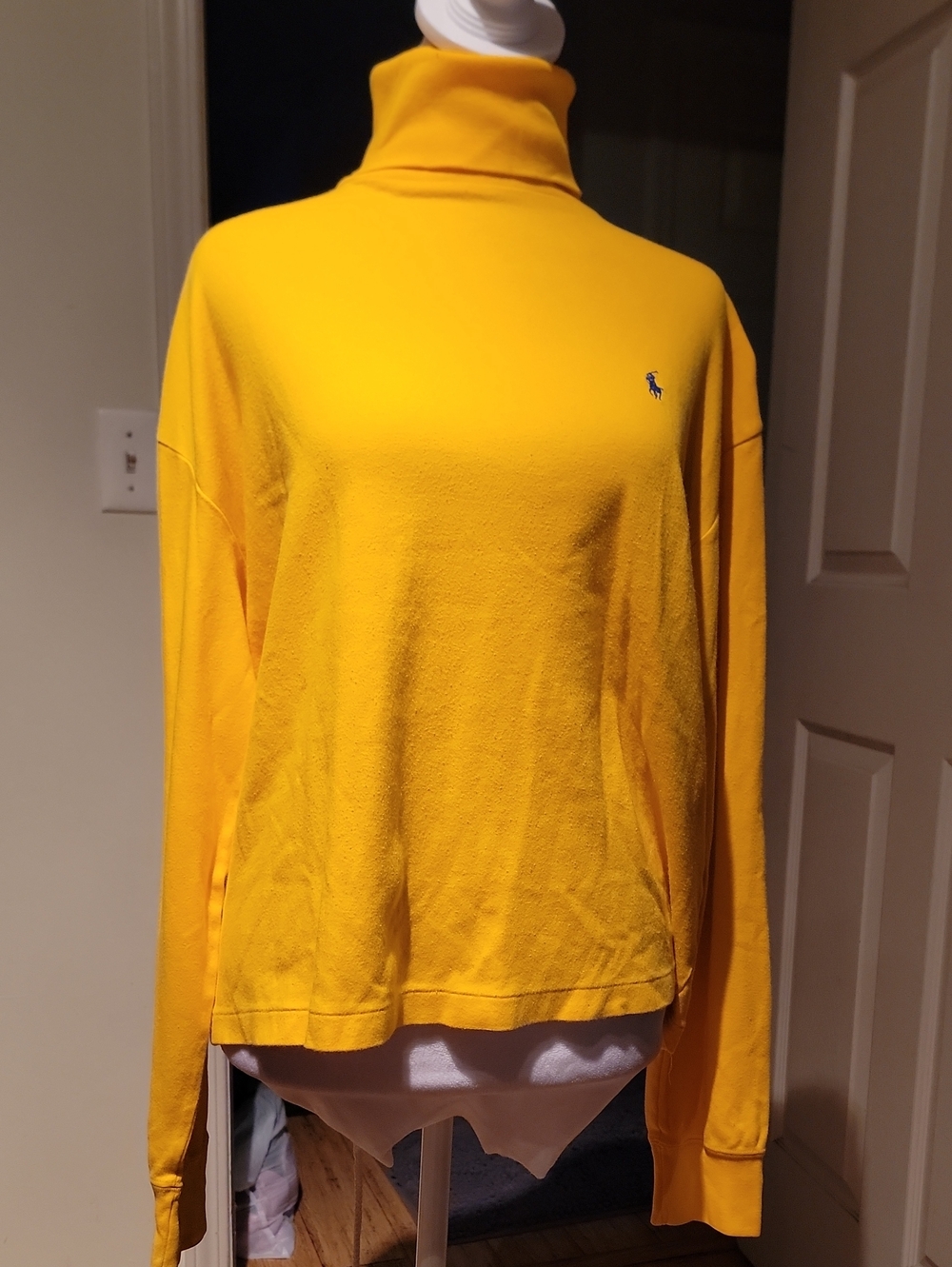 Ralph Lauren Bright Yellow Turtleneck Long Sleeve Top